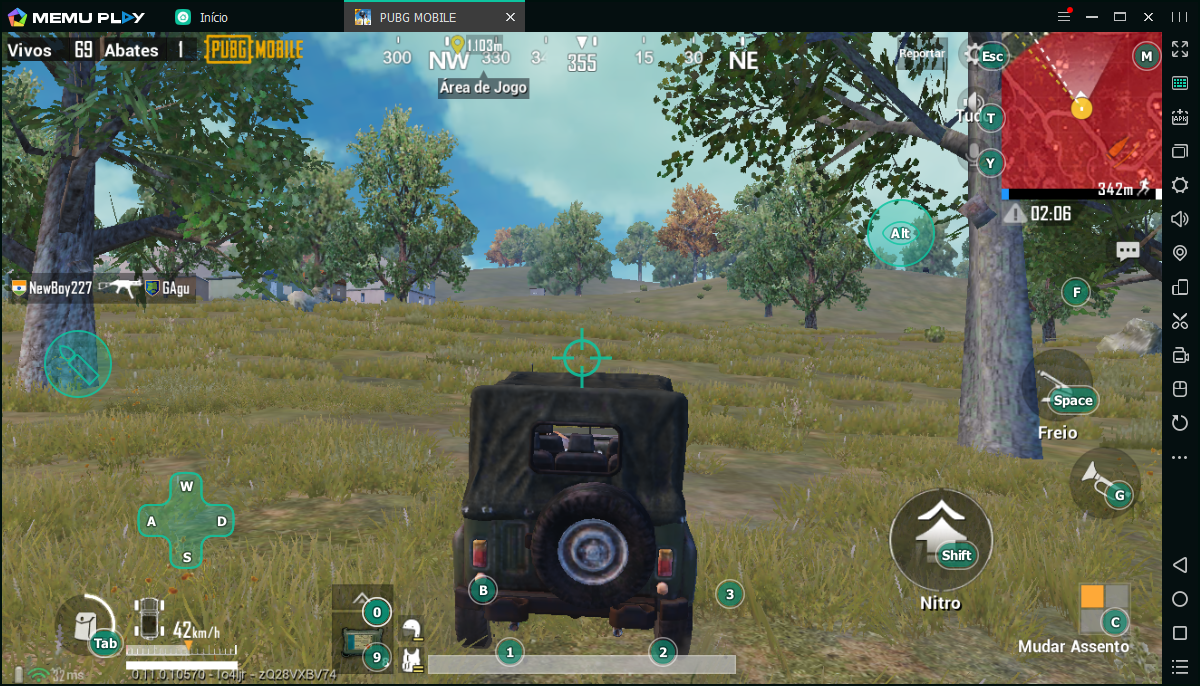 Jogar PUBG MOBILE PC Fraco