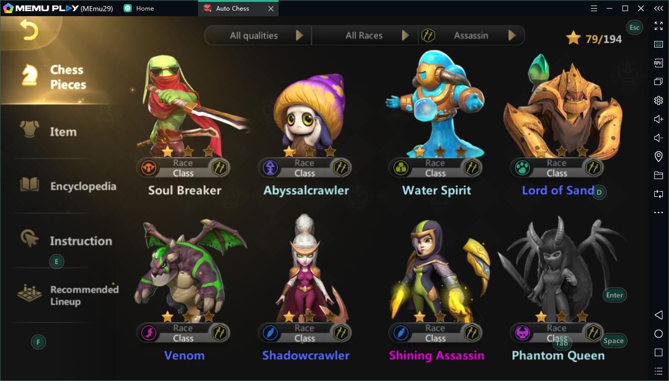 Auto Chess Assassin build